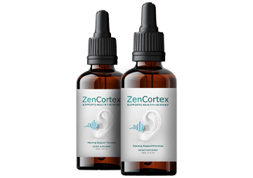 ZenCortex 2 bottle package, a 60 day supply of hearing support drops