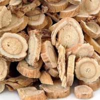 Dried astragalus root slices used in the ZenCortex hearing support formula